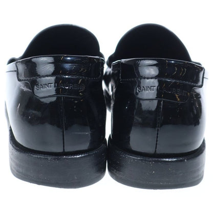 Saint Laurent Paris le Loafer Penny Slippers Patent le Shoes Black White