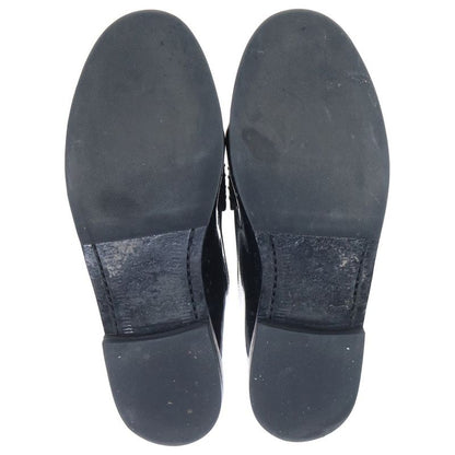 Saint Laurent Paris le Loafer Penny Slippers Patent le Shoes Black White