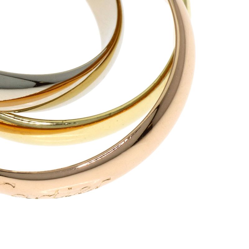 Cartier Trinity 49 Ring 18k Yellow Gold 18k Pink White