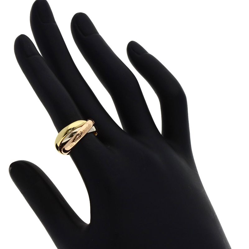 Cartier Trinity 49 Ring 18k Yellow Gold 18k Pink White