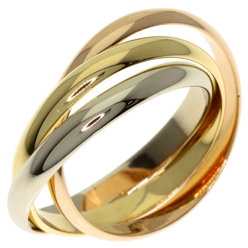 Cartier Trinity SM 51 Ring 18k Yellow Gold 18k Pink White