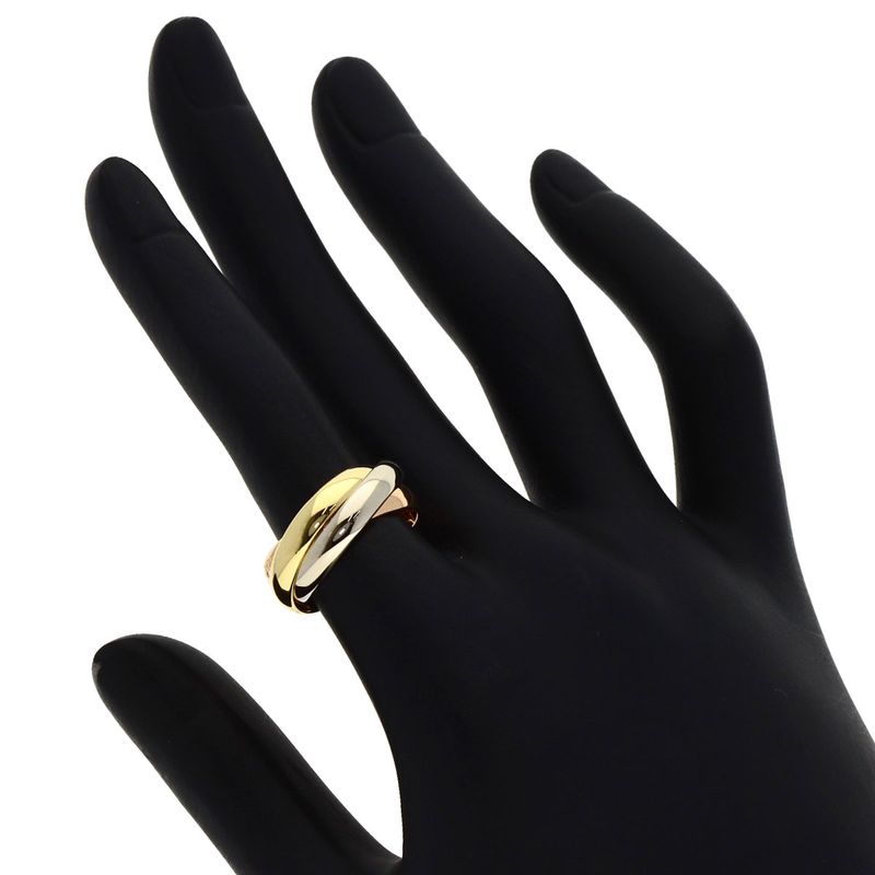 Cartier Trinity 49 Ring 18k Yellow Gold 18k Pink White