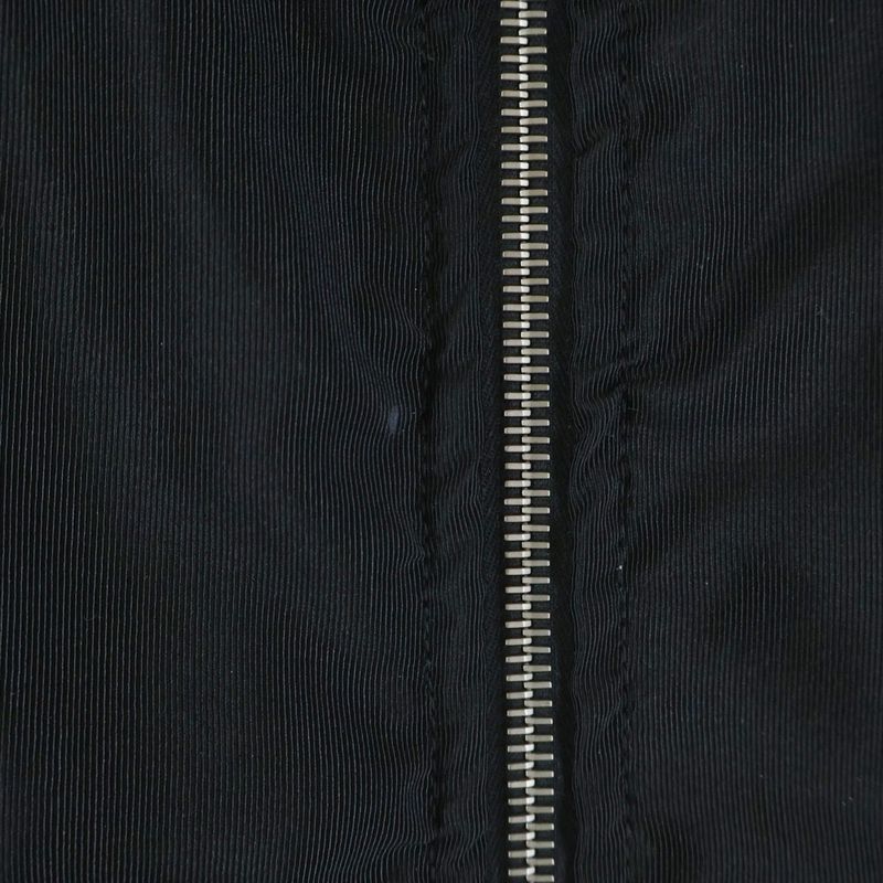 Saint Laurent Paris Zip Up Bomber Jacket Black
