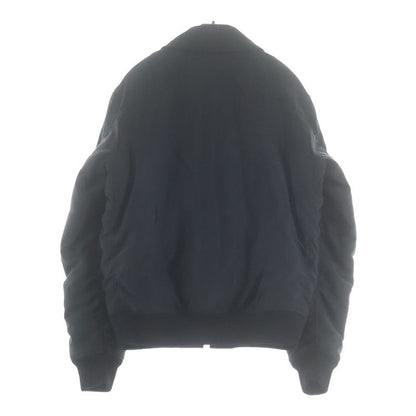 Saint Laurent Paris Zip Up Bomber Jacket Black