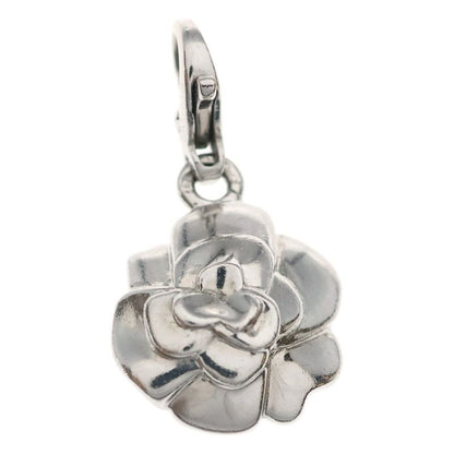 Chanel Camellia Necklace 18k WG White Gold Pendant