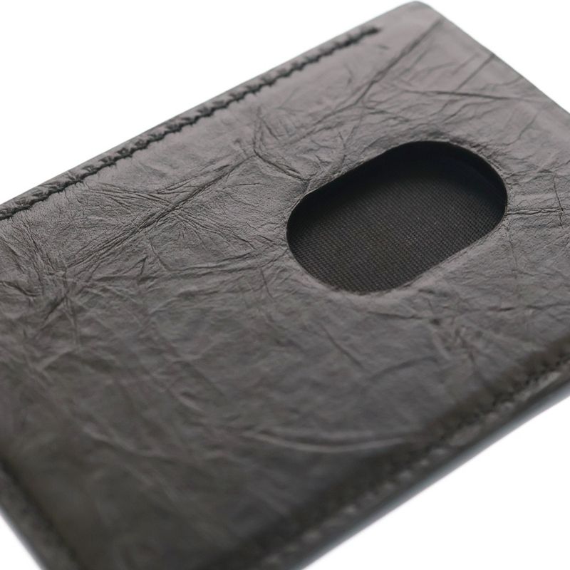Balenciaga Quilted Magnetic Card Case Black