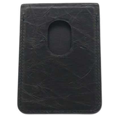Balenciaga Quilted Magnetic Card Case Black