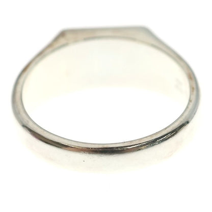 Gucci Interlocking Signet Ring Silver