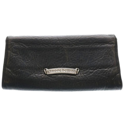 Chrome Hearts Judy Cross Ball Button Leather Wallet Black