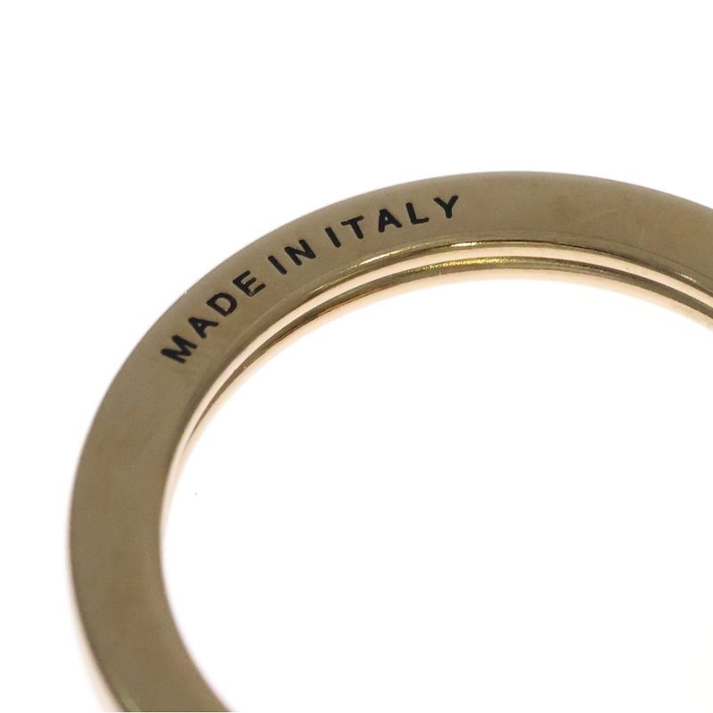 Bottega Veneta Intresio Leather Key Holder Gold