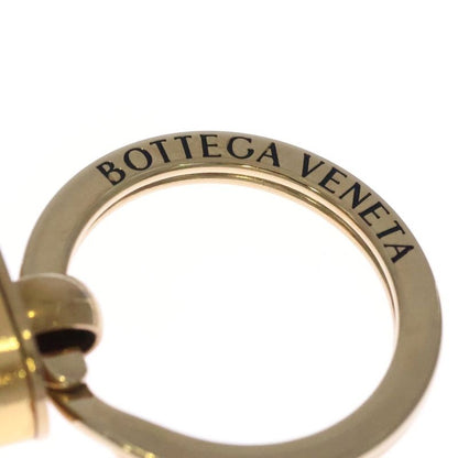 Bottega Veneta Intresio Leather Key Holder Gold