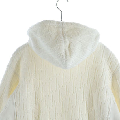 Dior All Over Pattern Auburn Jacquard Pullover Hoodie Sweatshirt White