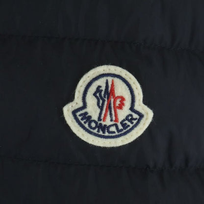 Moncler Knit Cut Replacement Hooded Zip Up Jacket Black