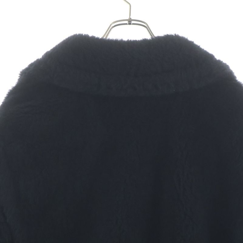 Max Mara Boa Teddy Bear Cropped Coat Black