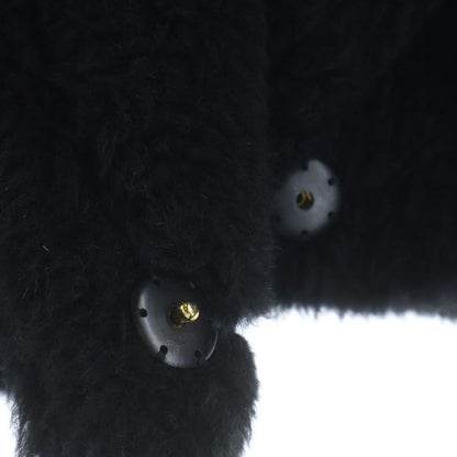 Max Mara Boa Teddy Bear Cropped Coat Black