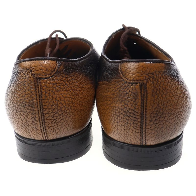 Gucci Leather Lace Up Dress Shoes Brown