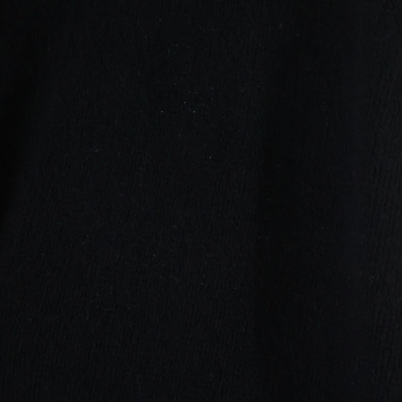Moncler Shawl Collar Knit Dress Black Sweater