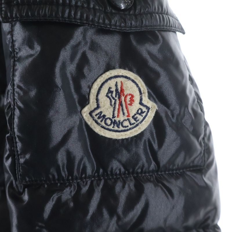 Moncler Bady Fur Down Jacket Black