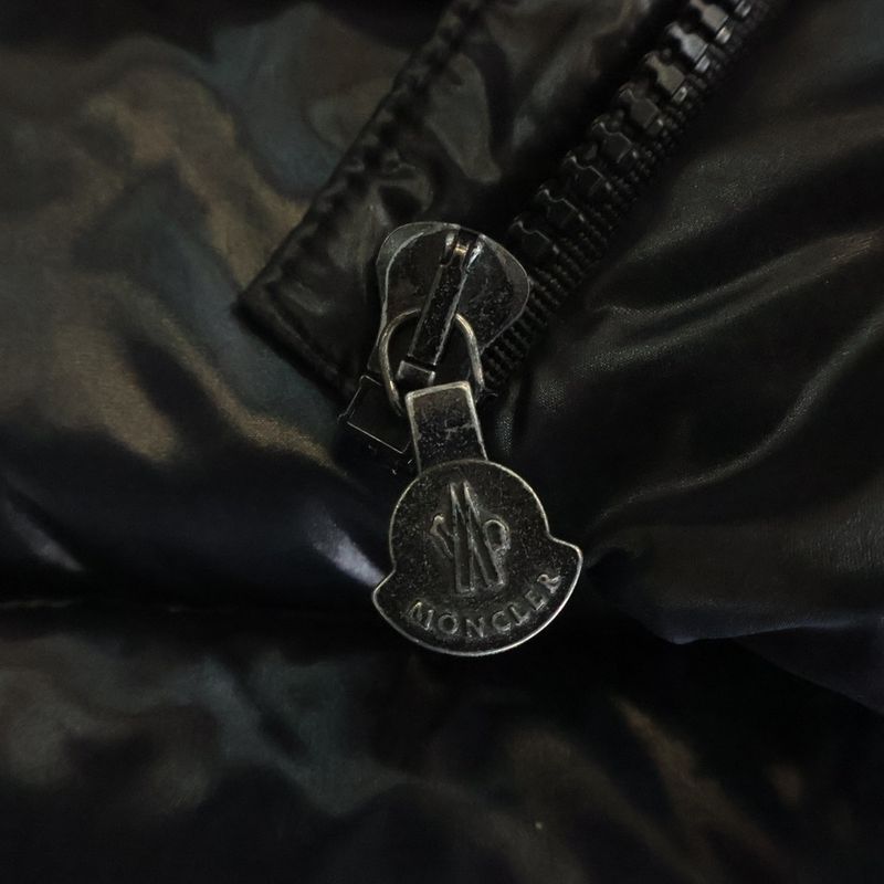 Moncler Bady Fur Down Jacket Black