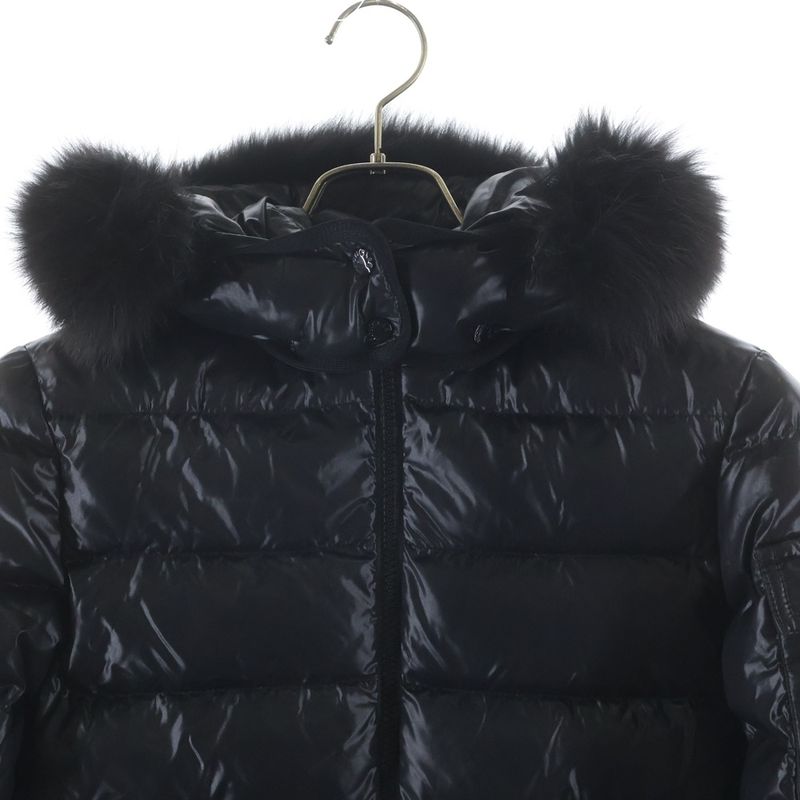Moncler Bady Fur Down Jacket Black