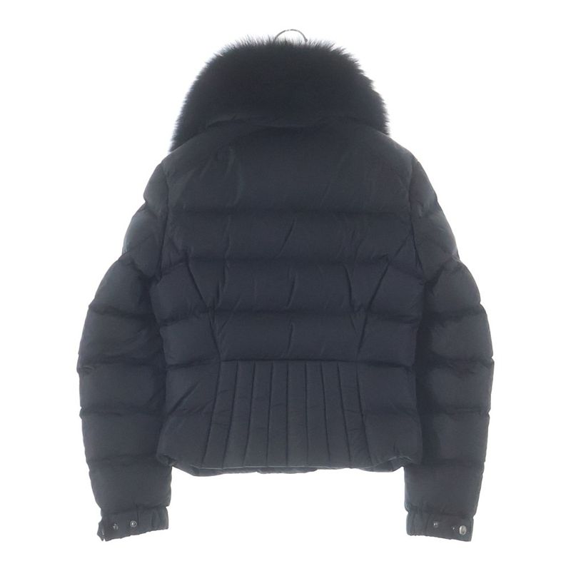 Prada Blue Riders Down Jacket Triangle Logo Nylon Black