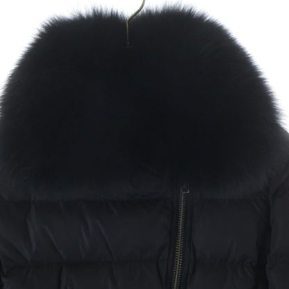 Prada Blue Riders Down Jacket Triangle Logo Nylon Black