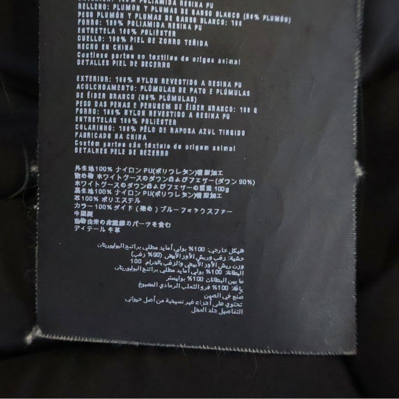 Prada Blue Riders Down Jacket Triangle Logo Nylon Black