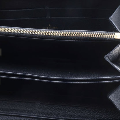 Louis Vuitton Empreinte Zippy Wallet Black Noir Leather Gold