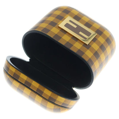 Fendi Gingham Check Airpods Case Yellow Hat