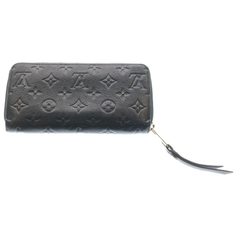 Louis Vuitton Monogram Empreinte Zippy Wallet Card Case Leather Gold