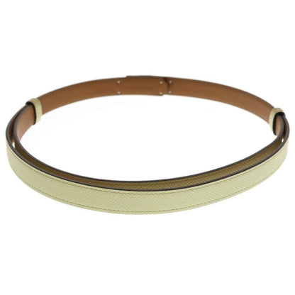 Hermes Kelly Pocket Belt Yellow Veau Epsom Silver