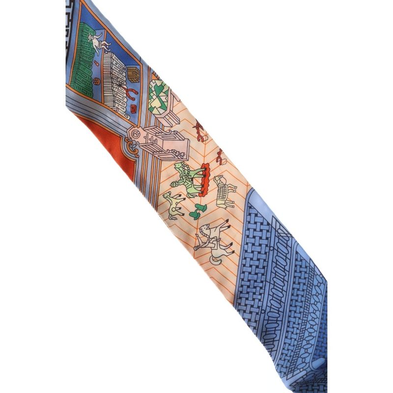 Hermes Scarf Twilly Object de Curiosity Silk Multicolor