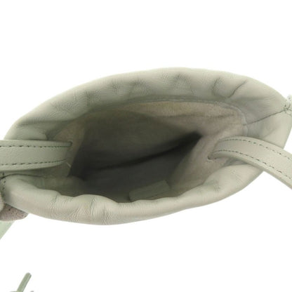 Celine Triomphe Drawstring Phone Pouch Leather Light Green Shoulder Bag