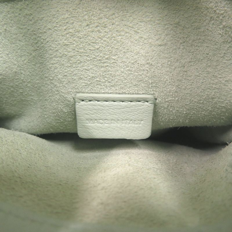 Celine Triomphe Drawstring Phone Pouch Leather Light Green Shoulder Bag