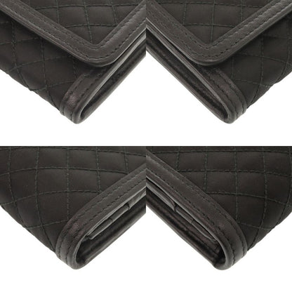 Prada Quilted Nylon Leather Black Wallet