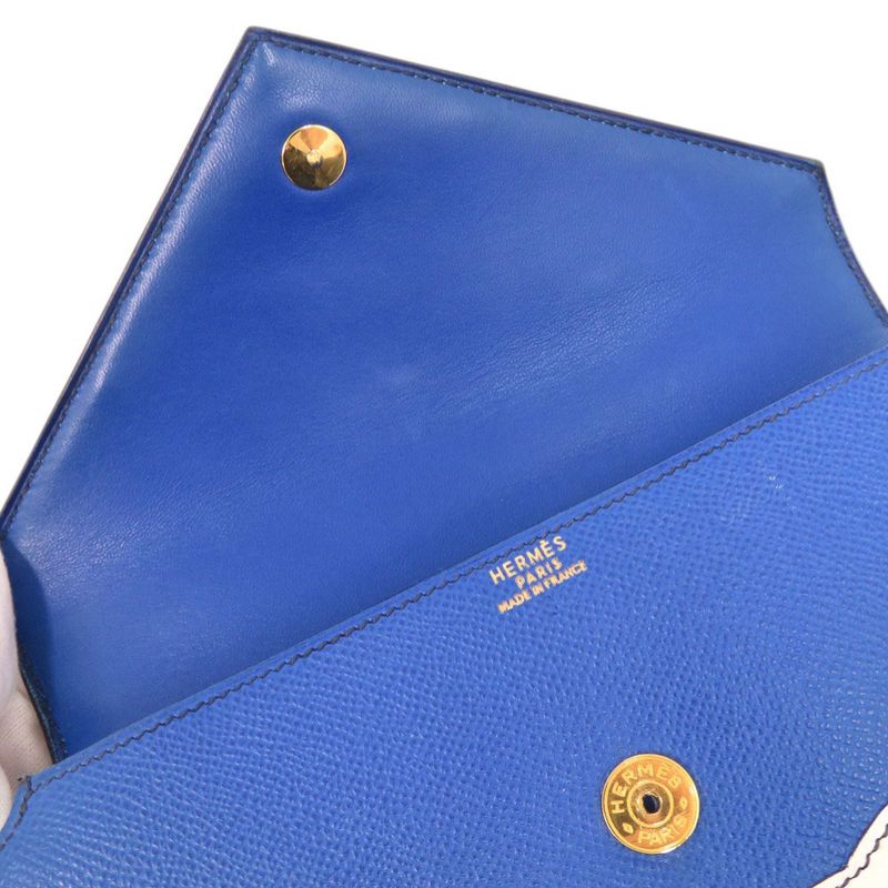 Hermes Limited Sun Cloud Courchevel Blue France Gold Handbag