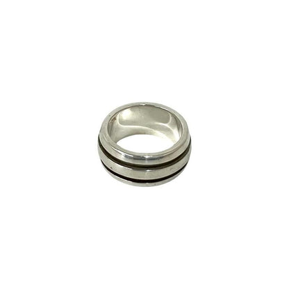 Tiffany & Co Grouped Double Line Ring 925 Silver