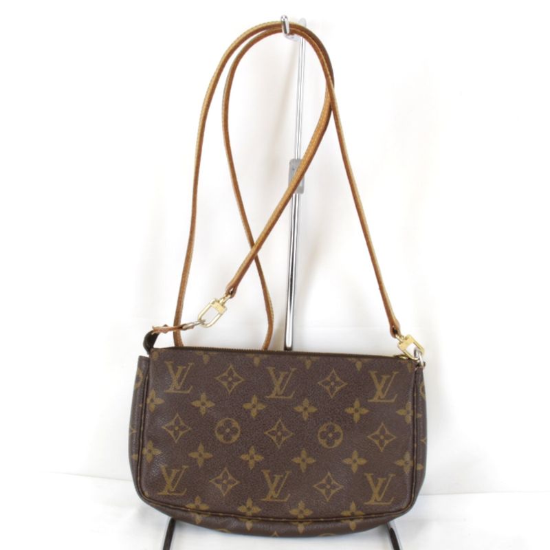 Louis Vuitton Shoulder Bag Monogram Canvas Brown
