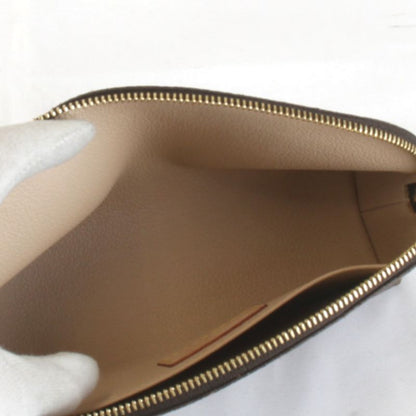 Louis Vuitton Pochette Cosmetic PM Makeup Pouch Monogram Canvas Brown