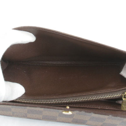 Louis Vuitton Portefeuille Sarah Wallet Damier Canvas Brown