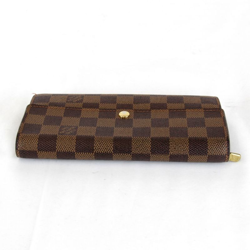 Louis Vuitton Portefeuille Sarah Wallet Damier Canvas Brown