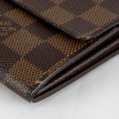Louis Vuitton Portefeuille Sarah Wallet Damier Canvas Brown