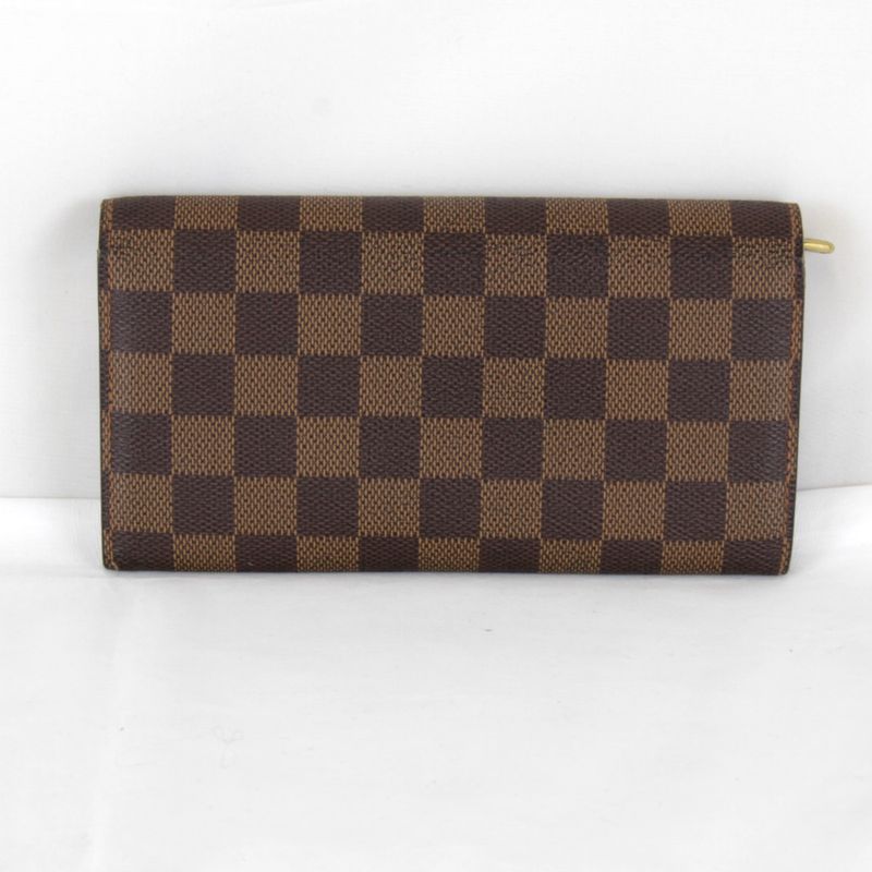 Louis Vuitton Portefeuille Sarah Wallet Damier Canvas Brown