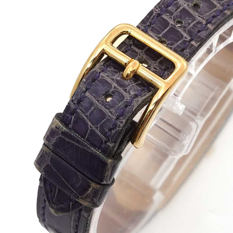 Hermes Kelly Watch Gold Blue Quartz Cadena