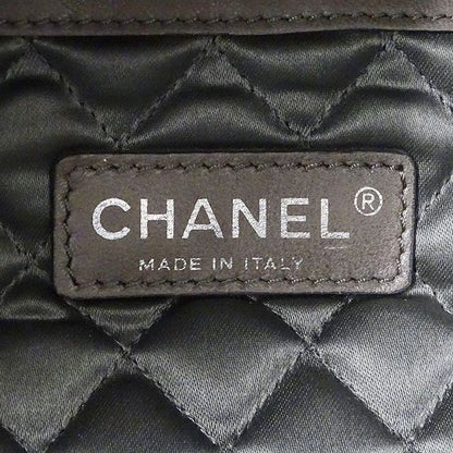 Chanel Bag Handbag Wild Stitch Leather Champagne Gold Silver Handheld Quilted