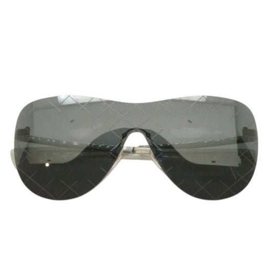 Chanel Rimless Sunglasses Eyewear CC Logo Black