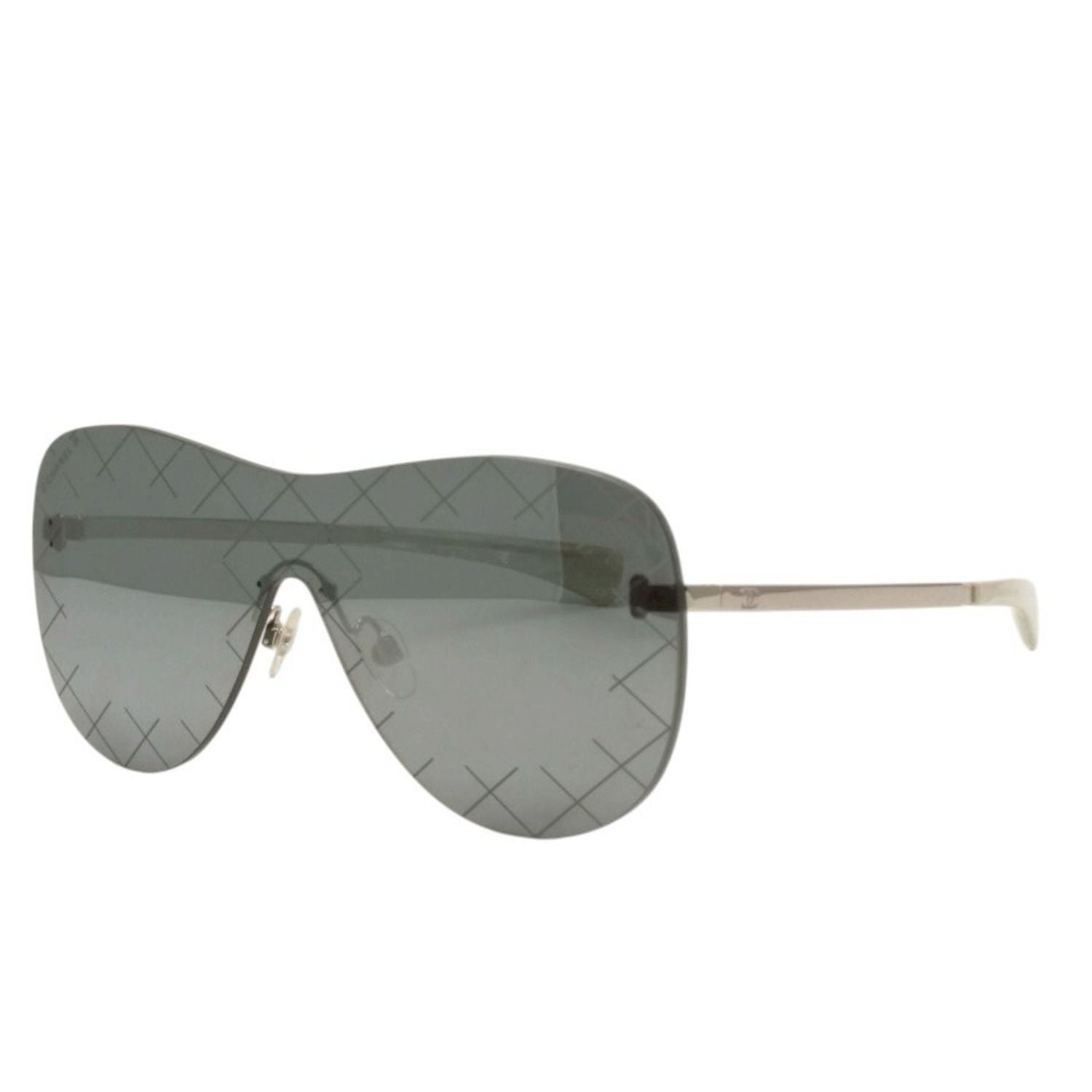 Chanel Rimless Sunglasses Eyewear CC Logo Black — view 2