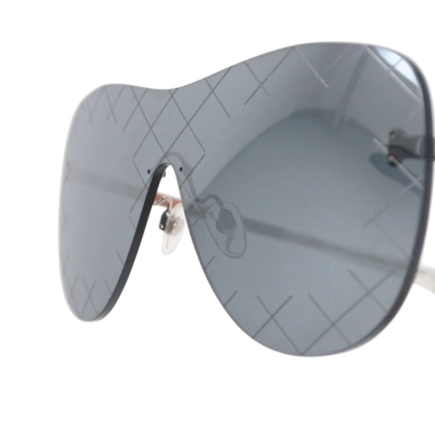 Chanel Rimless Sunglasses Eyewear CC Logo Black — view 7
