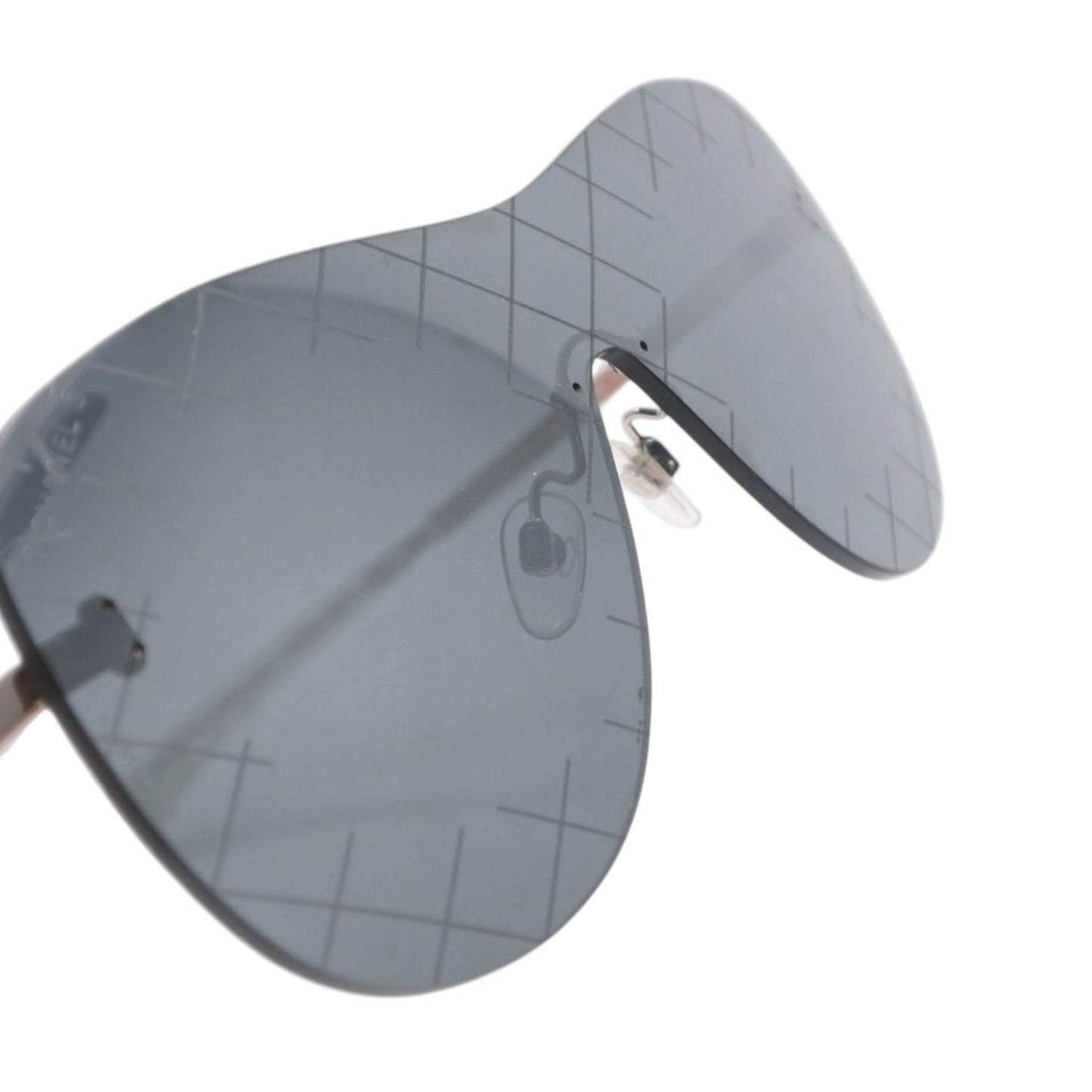 Chanel Rimless Sunglasses Eyewear CC Logo Black — view 6