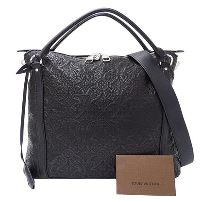 Louis Vuitton 2-Way Shoulder Bag Monogram Antia Ixia MM Noir Black Embroidery